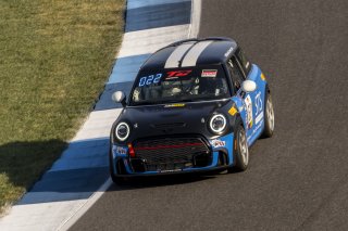 #63 Mini Cooper 2019 - JCW New of Bruce Myrehn, MINI JCW Team, TC America, TCA, SRO America, Indianapolis Motor Speedway, Indianapolis, Indiana, Oct 2022.
 | Brian Cleary/SRO