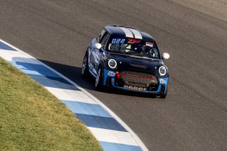 #63 Mini Cooper 2019 - JCW New of Bruce Myrehn, MINI JCW Team, TC America, TCA, SRO America, Indianapolis Motor Speedway, Indianapolis, Indiana, Oct 2022.
 | Brian Cleary/SRO