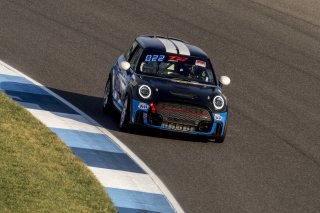 #63 Mini Cooper 2019 - JCW New of Bruce Myrehn, MINI JCW Team, TC America, TCA, SRO America, Indianapolis Motor Speedway, Indianapolis, Indiana, Oct 2022.
 | Brian Cleary/SRO