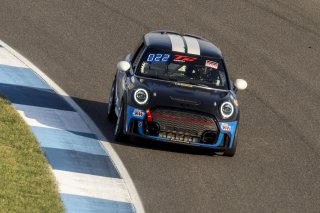 #63 Mini Cooper 2019 - JCW New of Bruce Myrehn, MINI JCW Team, TC America, TCA, SRO America, Indianapolis Motor Speedway, Indianapolis, Indiana, Oct 2022.
 | Brian Cleary/SRO