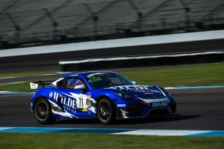 #71 Porsche 718 Cayman GT4 RS Clubsport of Jay Logan, GMG Racing, GT America Powered by AWS, GT4, SRO America, Indianapolis Motor Speedway, Indianapolis, Indiana, Oct 2022.
 | Fabian Lagunas/SRO        
