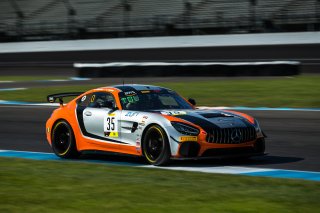 #35 Mercedes-AMG GT4 of Custodio Toledo, Conquest Racing, GT America Powered by AWS, GT4, SRO America, Indianapolis Motor Speedway, Indianapolis, Indiana, Oct 2022.
 | Fabian Lagunas/SRO        