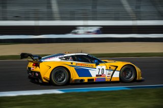 #70 Callaway Corvette C7 GT3 of Mirco Shultis, Mishumotors, GT America Powered by AWS, SRO3, SRO America, Indianapolis Motor Speedway, Indianapolis, Indiana, Oct 2022.
 | Fabian Lagunas/SRO        