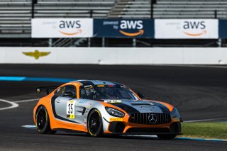 #35 Mercedes-AMG GT4 of Custodio Toledo, Conquest Racing, GT America Powered by AWS, GT4, SRO America, Indianapolis Motor Speedway, Indianapolis, Indiana, Oct 2022.
 | Fabian Lagunas/SRO        