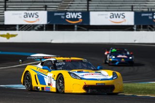 #70 Callaway Corvette C7 GT3 of Mirco Shultis, Mishumotors, GT America Powered by AWS, SRO3, SRO America, Indianapolis Motor Speedway, Indianapolis, Indiana, Oct 2022.
 | Fabian Lagunas/SRO        