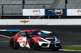 #016 Toyota GR Supra GT4 of Seth Lucas, Hattori Motorsports, GT America Powered by AWS, GT4, SRO America, Indianapolis Motor Speedway, Indianapolis, Indiana, Oct 2022.
 | Fabian Lagunas/SRO        