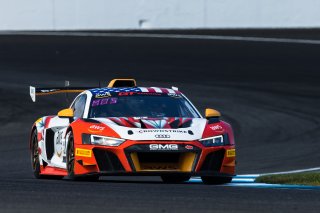 #58 Audi R8 LMS GT2 of CJ Moses, GMG Racing, GT America Powered by AWS, GT2, SRO America, Indianapolis Motor Speedway, Indianapolis, Indiana, Oct 2022.
 | Fabian Lagunas/SRO        