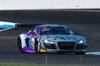 #888 Aston Martin Vantage AMR GT4 of Sean Whalen, Zelus Motorsports, GT America Powered by AWS, GT4, SRO America, Indianapolis Motor Speedway, Indianapolis, Indiana, Oct 2022.
 | Fabian Lagunas/SRO        