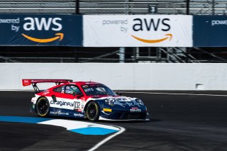 SRO America, Indianapolis Motor Speedway, Indianapolis, #032 Porsche 911 GT3-R (991.ii) of Kyle Washington, GMG Racing, GT America Powered by AWS, SRO3, Indiana, Oct 2022.
 | Fabian Lagunas/SRO        