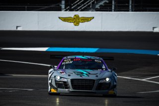 #888 Aston Martin Vantage AMR GT4 of Sean Whalen, Zelus Motorsports, GT America Powered by AWS, GT4, SRO America, Indianapolis Motor Speedway, Indianapolis, Indiana, Oct 2022.
 | Fabian Lagunas/SRO        