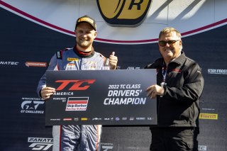 #9 Honda Civic Type-R, of Kevin Boehm, Skip Barber Racing, TC America, TC, SRO America, Indianapolis Motor Speedway, Indianapolis, Indiana, Oct 2022.
 | Fabian Lagunas/SRO