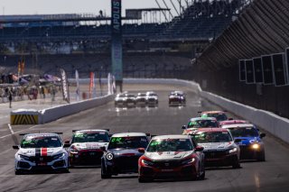 #9 Honda Civic Type-R, of Kevin Boehm, Skip Barber Racing, TC America, TC, SRO America, Indianapolis Motor Speedway, Indianapolis, Indiana, Oct 2022.
 | Regis Lefebure/SRO