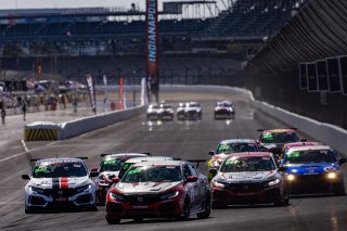 #9 Honda Civic Type-R, of Kevin Boehm, Skip Barber Racing, TC America, TC, SRO America, Indianapolis Motor Speedway, Indianapolis, Indiana, Oct 2022.
 | Regis Lefebure/SRO