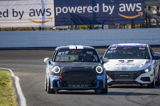#63 Mini Cooper 2019 - JCW New of Bruce Myrehn, MINI JCW Team, TC America, TCA, SRO America, Indianapolis Motor Speedway, Indianapolis, Indiana, Oct 2022.
 | Brian Cleary/SRO