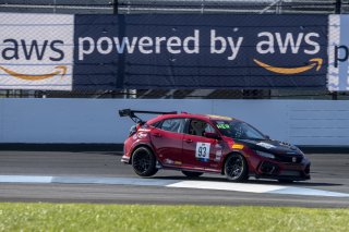 #93 Honda Civic Type-R, of Karl Hertel HART Alabama, TC America, TC, SRO America, Indianapolis Motor Speedway, Indianapolis, Indiana, Oct 2022.
 | Brian Cleary/SRO