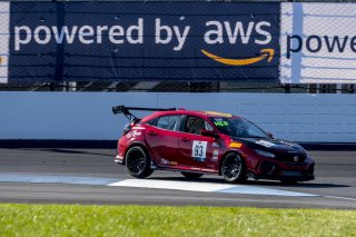 #93 Honda Civic Type-R, of Karl Hertel HART Alabama, TC America, TC, SRO America, Indianapolis Motor Speedway, Indianapolis, Indiana, Oct 2022.
 | Brian Cleary/SRO