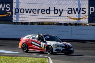 #16 Honda Civic Si of Carter Fartuch, Skip Barber Racing School, TC America, TCA, SRO America, Indianapolis Motor Speedway, Indianapolis, Indiana, Oct 2022.
 | Brian Cleary/SRO