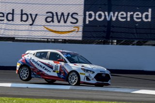 #98 Hyundai Elenta N-Line of Branyon Tiner, BRYAN HERTA AUTOSPORT W/ CURB-AGAJANIAN, TC America, TCA, SRO America, Indianapolis Motor Speedway, Indianapolis, Indiana, Oct 2022.
 | Brian Cleary/SRO