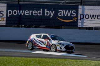 #98 Hyundai Elenta N-Line of Branyon Tiner, BRYAN HERTA AUTOSPORT W/ CURB-AGAJANIAN, TC America, TCA, SRO America, Indianapolis Motor Speedway, Indianapolis, Indiana, Oct 2022.
 | Brian Cleary/SRO