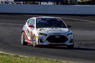 #98 Hyundai Elenta N-Line of Branyon Tiner, BRYAN HERTA AUTOSPORT W/ CURB-AGAJANIAN, TC America, TCA, SRO America, Indianapolis Motor Speedway, Indianapolis, Indiana, Oct 2022.
 | Brian Cleary/SRO