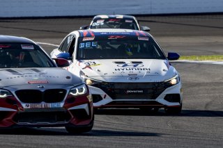 SRO America, Indianapolis Motor Speedway, Indianapolis, #33 Hyundai Elantra N-Line, of Tyler Delgado, BRYAN HERTA AUTOSPORT W/ CURB-AGAJANIAN, TC America, TCA, Indiana, Oct 2022.
 | Brian Cleary/SRO