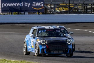 #63 Mini Cooper 2019 - JCW New of Bruce Myrehn, MINI JCW Team, TC America, TCA, SRO America, Indianapolis Motor Speedway, Indianapolis, Indiana, Oct 2022.
 | Brian Cleary/SRO