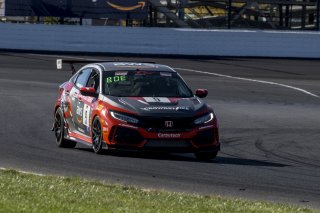 #9 Honda Civic Type-R, of Kevin Boehm, Skip Barber Racing, TC America, TC, SRO America, Indianapolis Motor Speedway, Indianapolis, Indiana, Oct 2022.
 | Brian Cleary/SRO