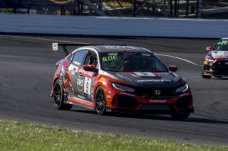 #9 Honda Civic Type-R, of Kevin Boehm, Skip Barber Racing, TC America, TC, SRO America, Indianapolis Motor Speedway, Indianapolis, Indiana, Oct 2022.
 | Brian Cleary/SRO