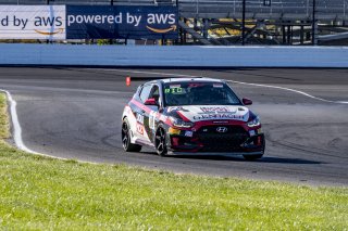 #78 Hyundai Veloster N DCT TC of Jeff Ricca, Genracer Ricca Autosport, TC America, TC, SRO America, Indianapolis Motor Speedway, Indianapolis, Indiana, Oct 2022.
 | Brian Cleary/SRO