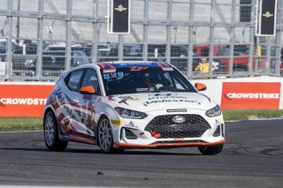 #98 Hyundai Elenta N-Line of Branyon Tiner, BRYAN HERTA AUTOSPORT W/ CURB-AGAJANIAN, TC America, TCA, SRO America, Indianapolis Motor Speedway, Indianapolis, Indiana, Oct 2022.
 | Brian Cleary/SRO