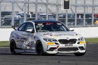 #51 BMW M2 CS (Cup) of Brett Scroggin, Homewrecker Racing LLC, TC America, TCX, SRO America, Indianapolis Motor Speedway, Indianapolis, Indiana, Oct 2022.
 | Brian Cleary/SRO
