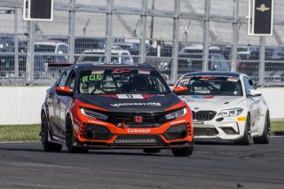 #9 Honda Civic Type-R, of Kevin Boehm, Skip Barber Racing, TC America, TC, SRO America, Indianapolis Motor Speedway, Indianapolis, Indiana, Oct 2022.
 | Brian Cleary/SRO