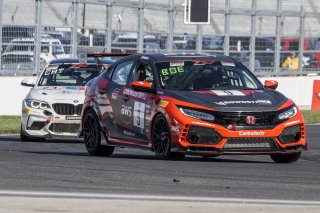 #9 Honda Civic Type-R, of Kevin Boehm, Skip Barber Racing, TC America, TC, SRO America, Indianapolis Motor Speedway, Indianapolis, Indiana, Oct 2022.
 | Brian Cleary/SRO