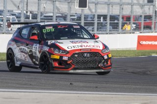 #78 Hyundai Veloster N DCT TC of Jeff Ricca, Genracer Ricca Autosport, TC America, TC, SRO America, Indianapolis Motor Speedway, Indianapolis, Indiana, Oct 2022.
 | Brian Cleary/SRO