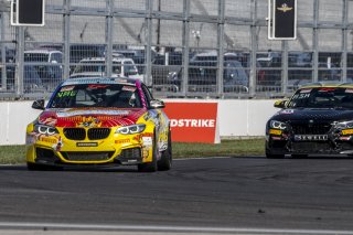 #09 BMW M240iR (*2019 EVO) of Kris Valdez, DRS & Garagistic, TC America, TC, SRO America, Indianapolis Motor Speedway, Indianapolis, Indiana, Oct 2022.
 | Brian Cleary/SRO