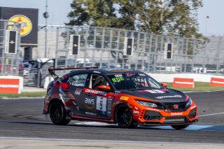 #9 Honda Civic Type-R, of Kevin Boehm, Skip Barber Racing, TC America, TC, SRO America, Indianapolis Motor Speedway, Indianapolis, Indiana, Oct 2022.
 | Brian Cleary/SRO