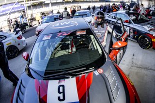 #9 Honda Civic Type-R, of Kevin Boehm, Skip Barber Racing, TC America, TC, SRO America, Indianapolis Motor Speedway, Indianapolis, Indiana, Oct 2022.
 | Brian Cleary/SRO