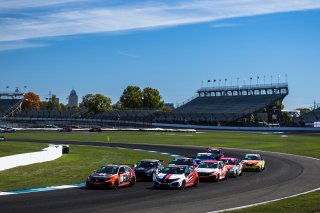 #9 Honda Civic Type-R, of Kevin Boehm, Skip Barber Racing, TC America, TC, SRO America, Indianapolis Motor Speedway, Indianapolis, Indiana, Oct 2022.
 | Fabian Lagunas/SRO        