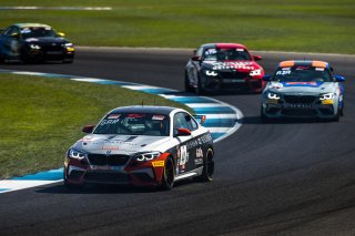 #44 BMW M2 CS (Cup) of Colin Garrett, Rooster Hall Racing, TC America, TCX, SRO America, Indianapolis Motor Speedway, Indianapolis, Indiana, Oct 2022.
 | Fabian Lagunas/SRO        