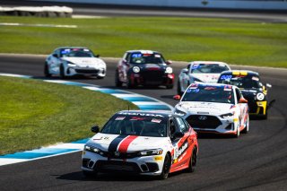 #16 Honda Civic Si of Carter Fartuch, Skip Barber Racing School, TC America, TCA, SRO America, Indianapolis Motor Speedway, Indianapolis, Indiana, Oct 2022.
 | Fabian Lagunas/SRO        