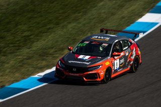 #9 Honda Civic Type-R, of Kevin Boehm, Skip Barber Racing, TC America, TC, SRO America, Indianapolis Motor Speedway, Indianapolis, Indiana, Oct 2022.
 | Fabian Lagunas/SRO        