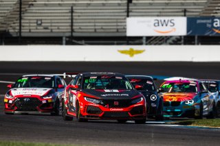 #9 Honda Civic Type-R, of Kevin Boehm, Skip Barber Racing, TC America, TC, SRO America, Indianapolis Motor Speedway, Indianapolis, Indiana, Oct 2022.
 | Fabian Lagunas/SRO        