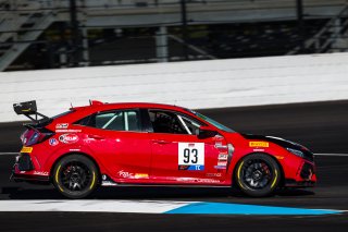#93 Honda Civic Type-R, of Karl Hertel HART Alabama, TC America, TC, SRO America, Indianapolis Motor Speedway, Indianapolis, Indiana, Oct 2022.
 | Fabian Lagunas/SRO        