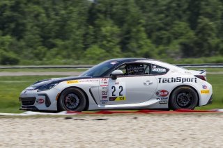 #22 Subaru BRZ of Devin Anderson, TechSport Racing, TC America, TCA, SRO America, New Orleans Motorsports Park, New Orleans, LA, May 2022.
 | Brian Cleary/SRO