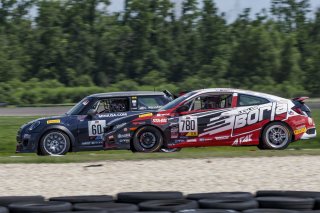#60 Mini Cooper JCW Pro TC of Clay Williams, MINI JCW Team, TC America, TC, #780 Honda Civic Is of Sally McNulty, VGRT Racing Team, TCA, SRO America, New Orleans Motorsports Park, New Orleans, LA, May 2022.
 | Brian Cleary/SRO