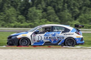 #73 Honda Civic Type-R of Mike Lamarra, LA World Racing, TCc AMerica, TC, SRO America, New Orleans Motorsports Park, New Orleans, LA, May 2022.
 | Brian Cleary/SRO