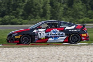 #77 Honda Civic Si of Mario Biundo, LA Honda World Racing, TC America, TCA, SRO America, New Orleans Motorsports Park, New Orleans, LA, May 2022.
 | Brian Cleary/SRO