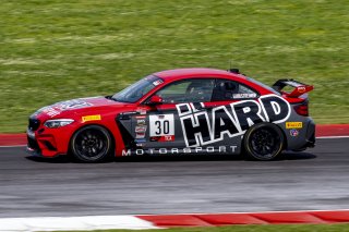 #30 BMW M2 CS (Cup) of Steve Streimer, HARD Motorsport, TC America, TCX, SRO America, New Orleans Motorsports Park, New Orleans, LA, May 2022.
 | Brian Cleary/SRO