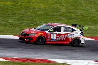 #8 Honda Civic Type-R, of Ruben Igleias, VGRT Racing Team, TC America, TC, SRO America, New Orleans Motorsports Park, New Orleans, LA, May 2022.
 | Brian Cleary/SRO