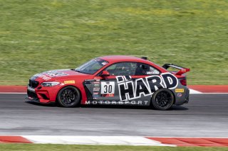 #30 BMW M2 CS (Cup) of Steve Streimer, HARD Motorsport, TC America, TCX, SRO America, New Orleans Motorsports Park, New Orleans, LA, May 2022.
 | Brian Cleary/SRO